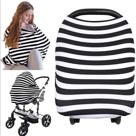 3 Multipurpose Infant Car Seat Covers / Breastfeeding Covers / Stroller Covers - Picture 2 of 5